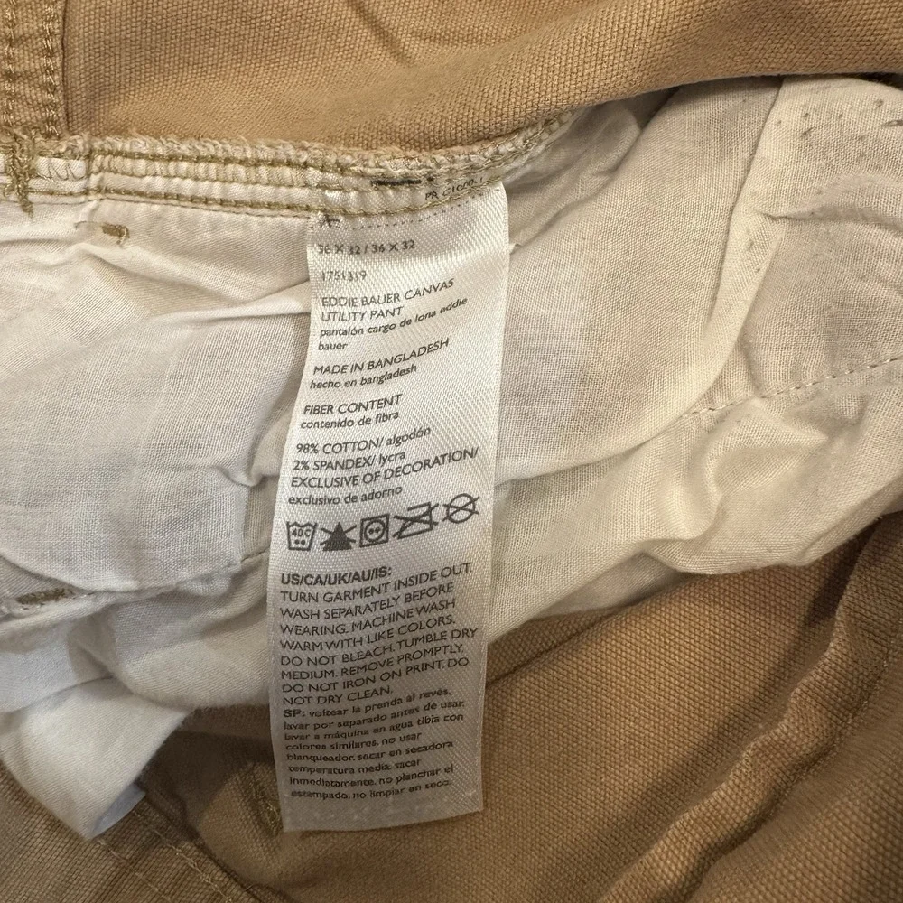 Eddie Bauer Heavy-Duty Work & Carpenter Pants‎ – Relaxed Fit – 36x32 Ripstop